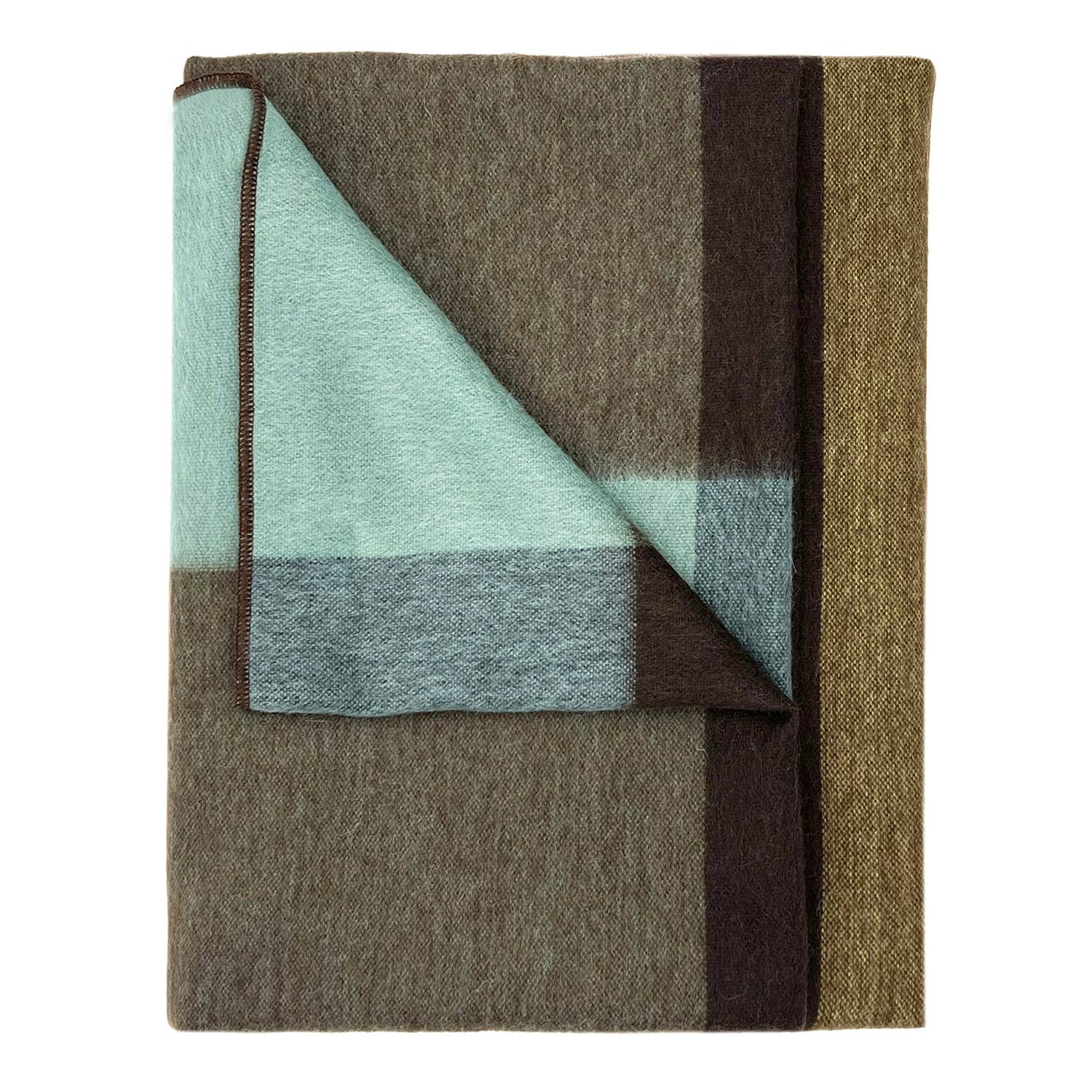 Alpaca Throw Blanket - Mosswood