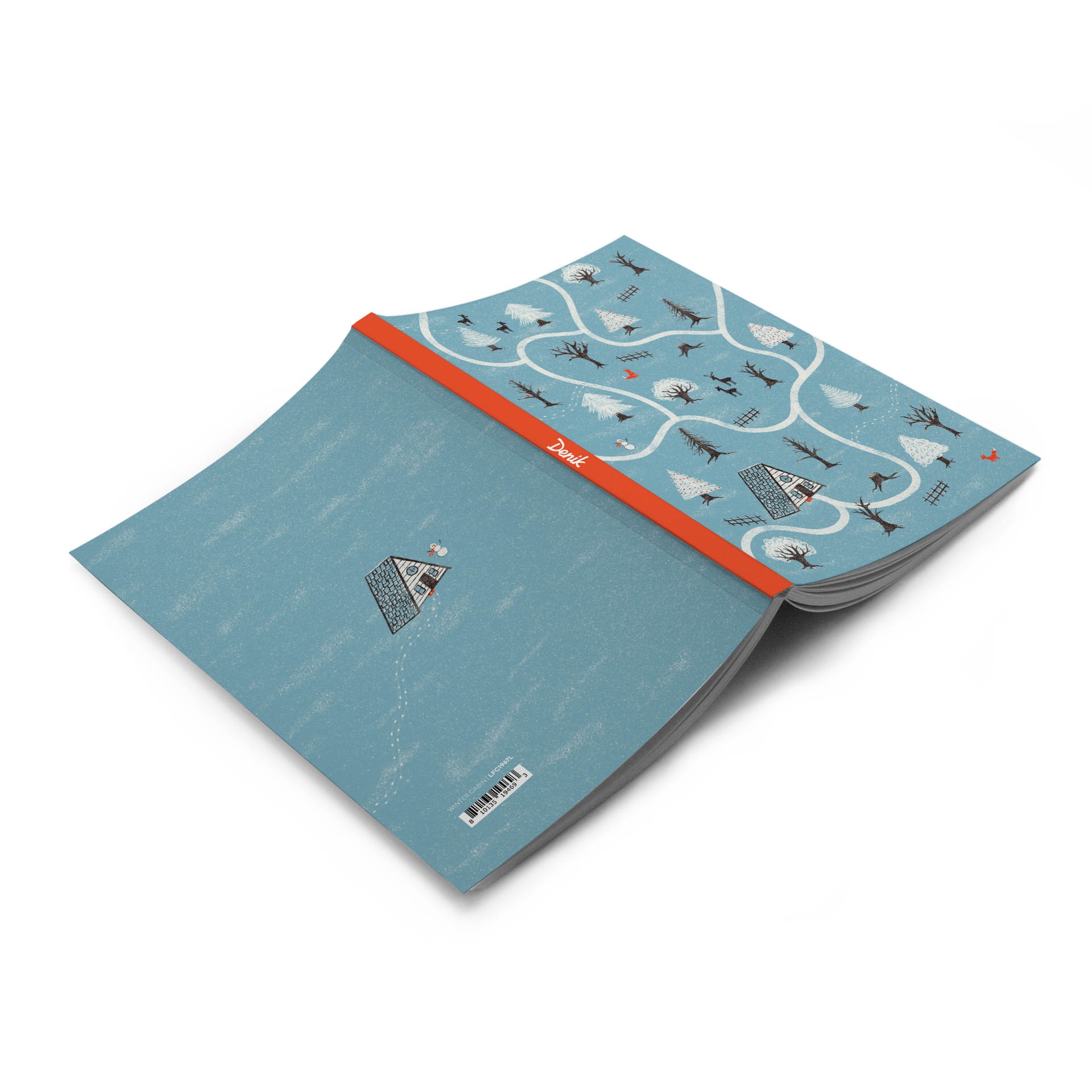 Winter Cabin Classic Layflat Journal Notebook