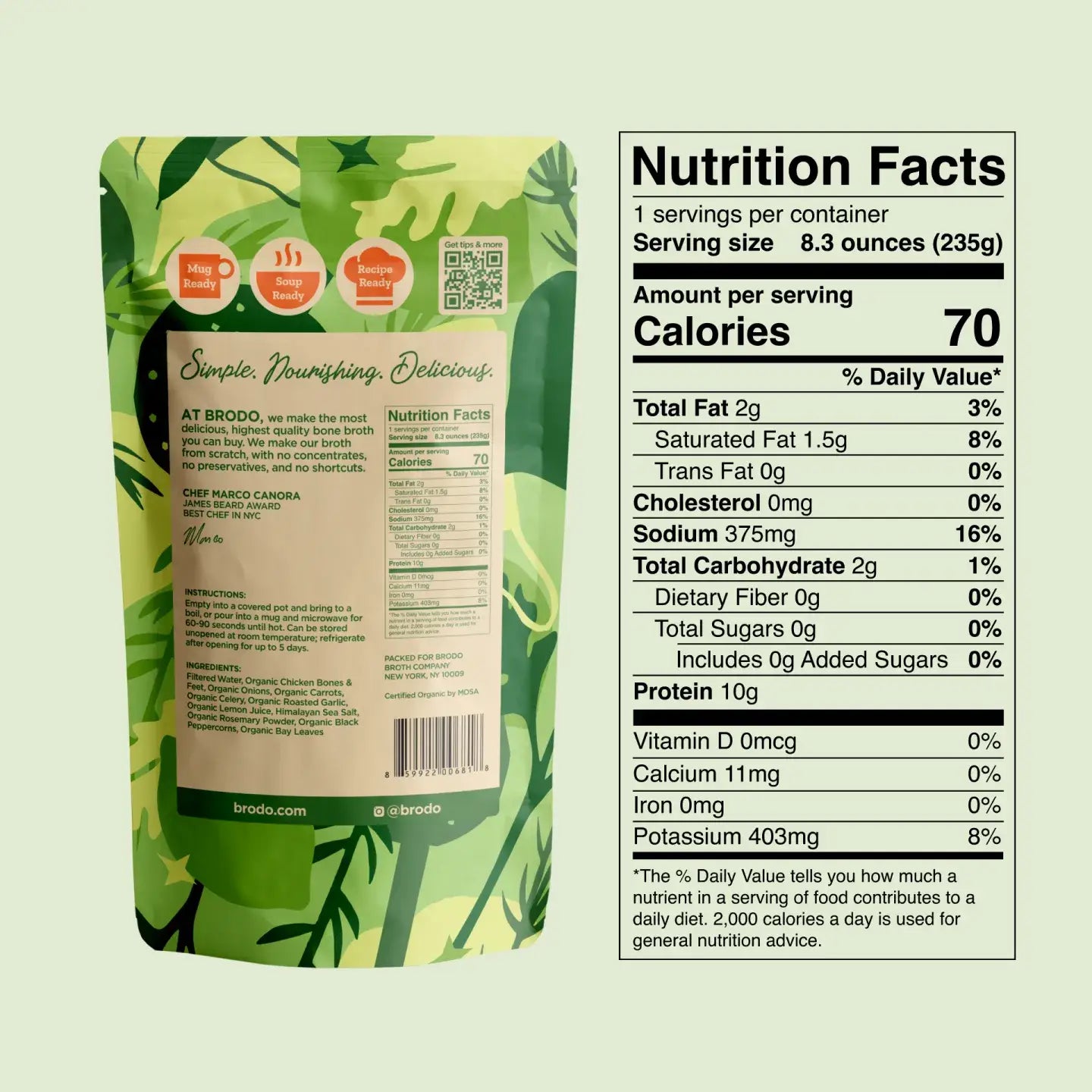 Organic Tuscan Sun Bone Broth (8 ounce)