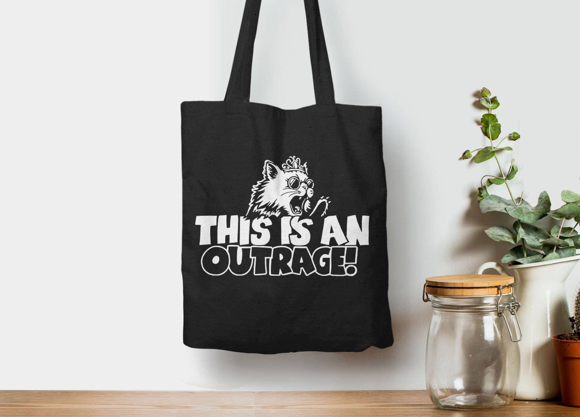 This is An Outrage DCC Princess Donut Tote Bag, 12oz Canvas