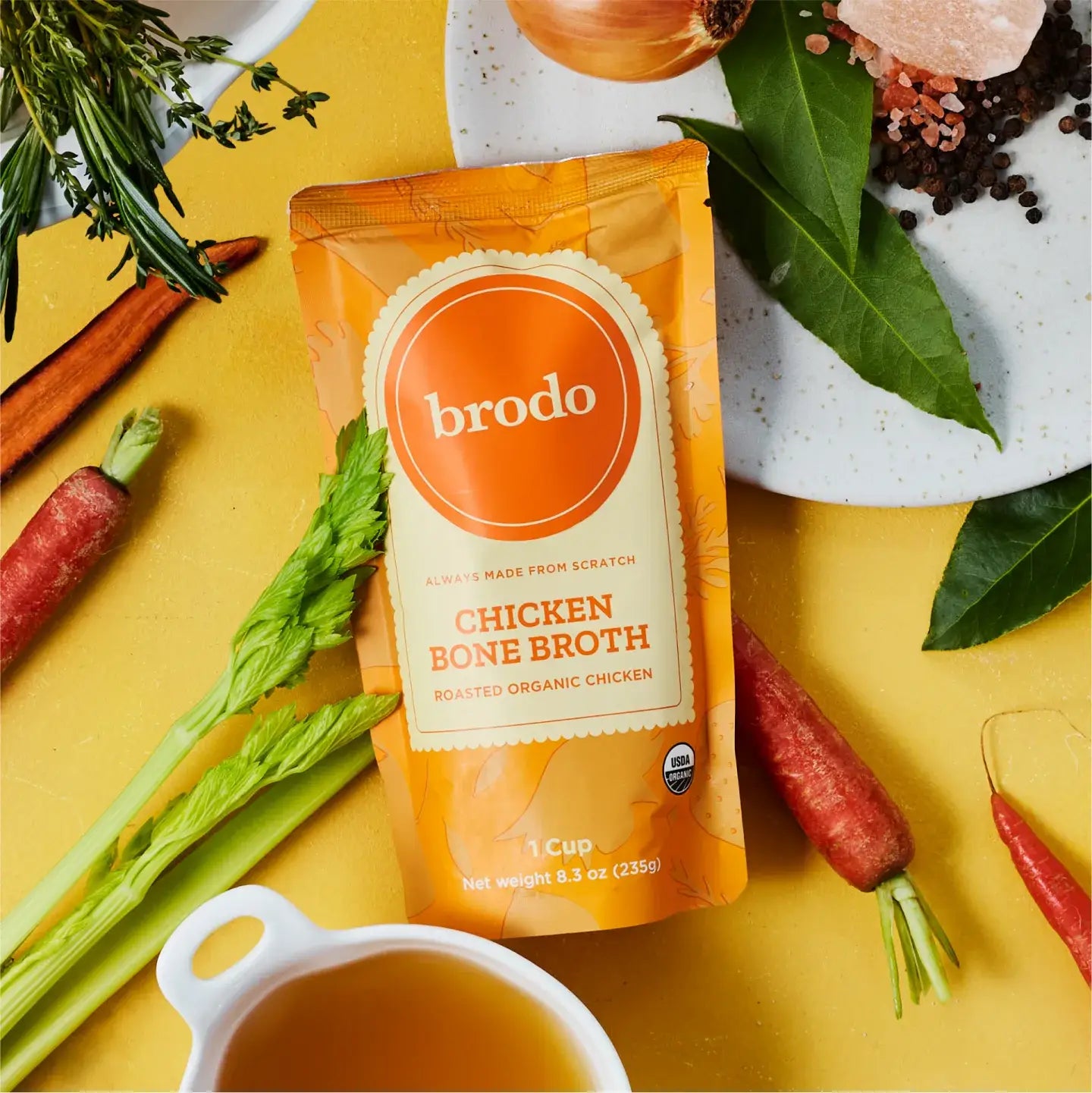 Organic Chicken Bone Broth (8 ounces)