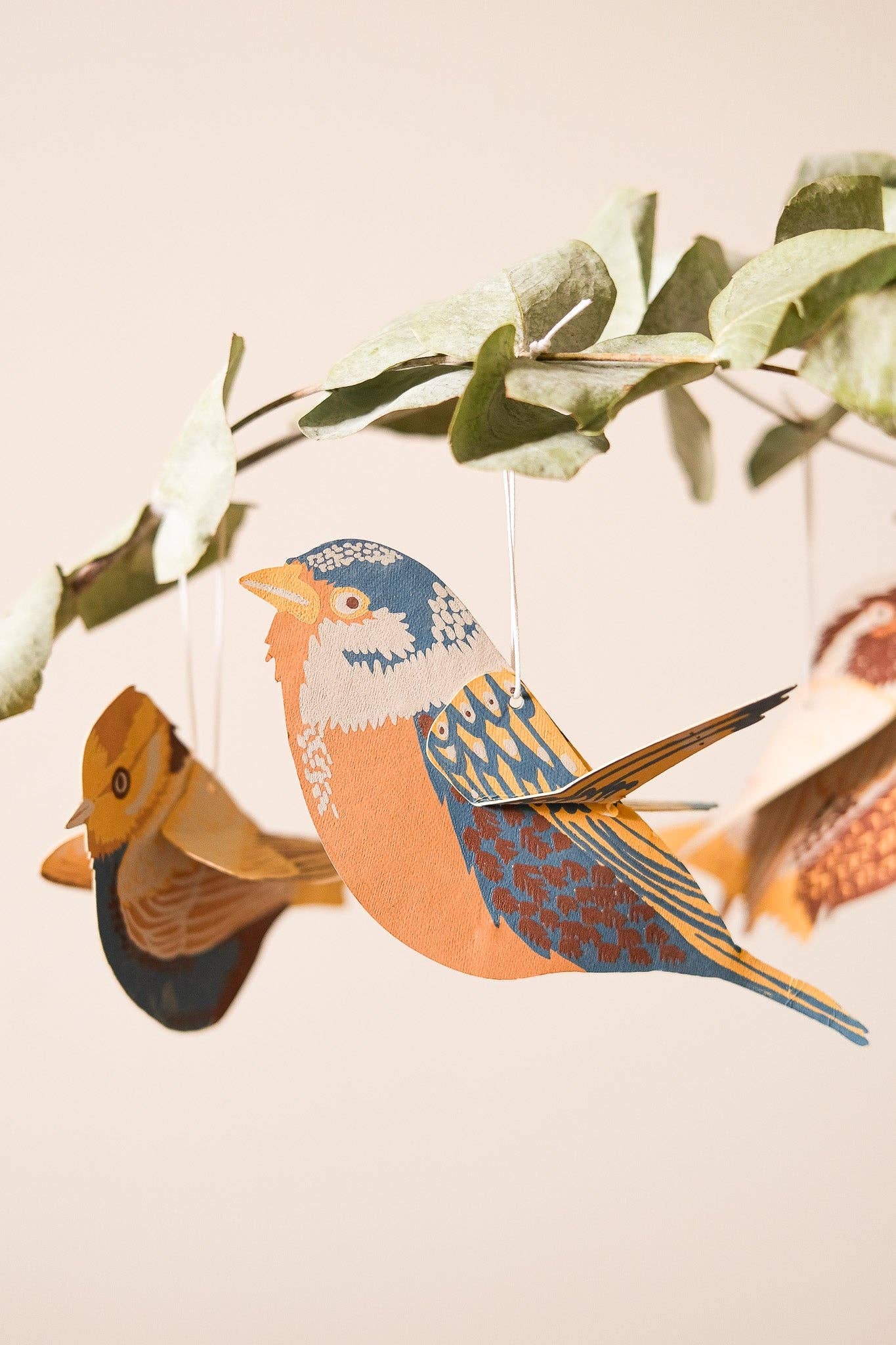 BRITISH BIRDS PAPER ORNAMENTS