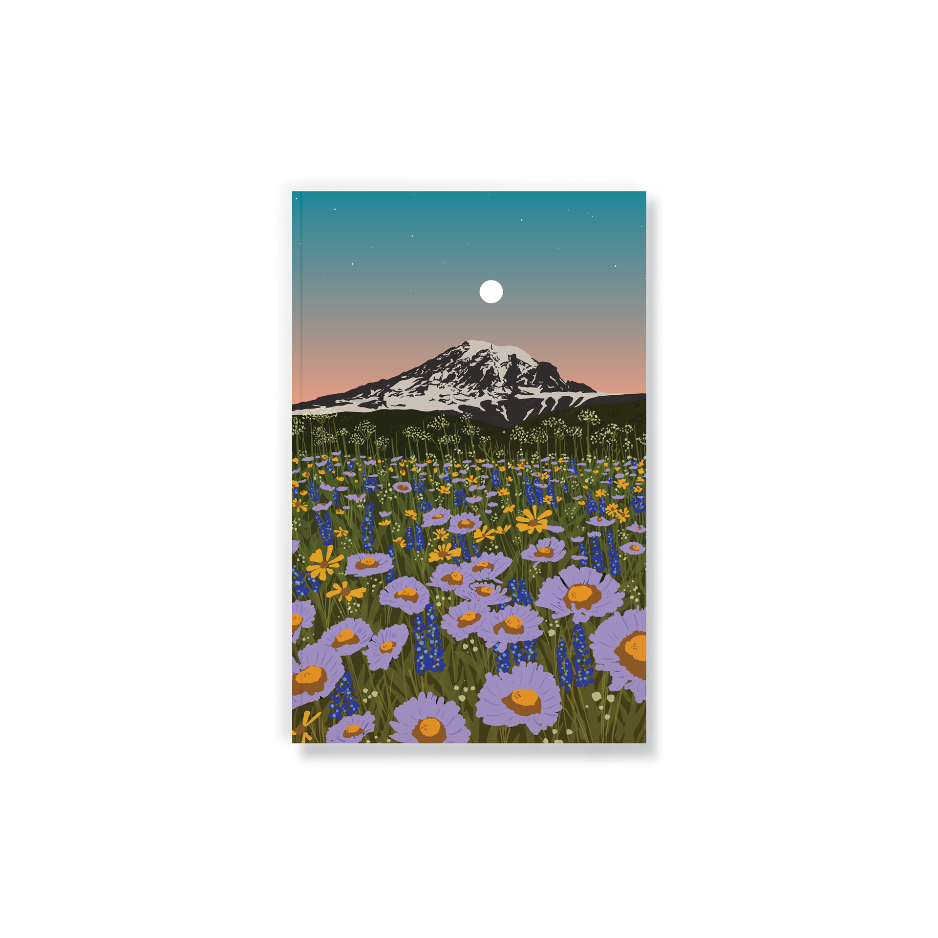 Mountain Flowers Classic Layflat Journal Notebook