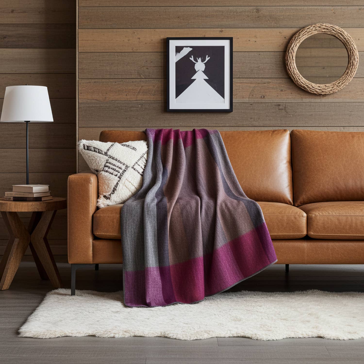 Alpaca Throw Blanket - Sunset