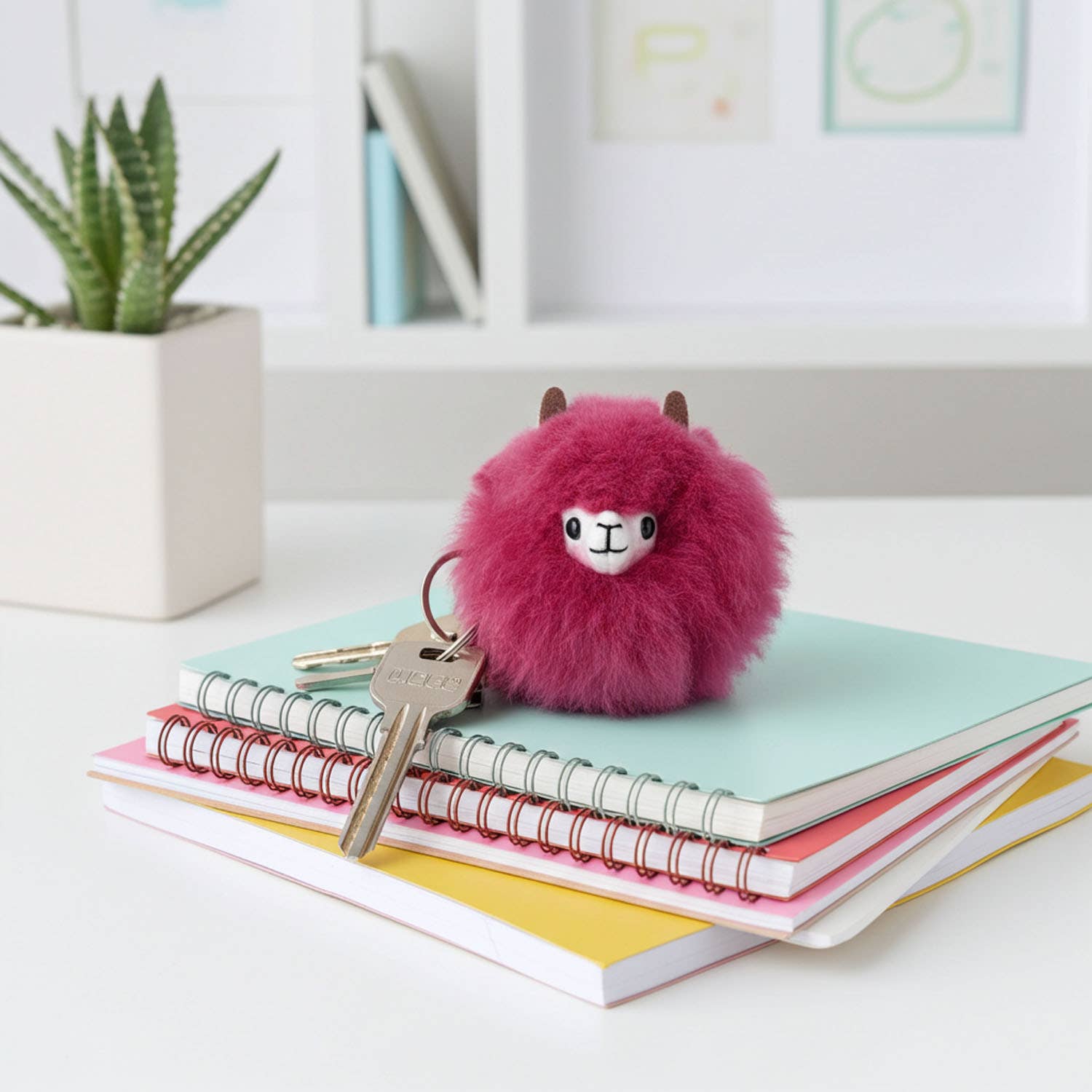 Alpaca Keychains | Magenta