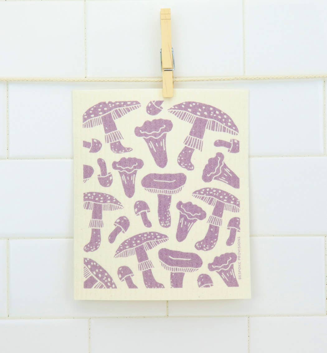 Mushroom Swedish Dishcloth - Reusable Sponge Cloth