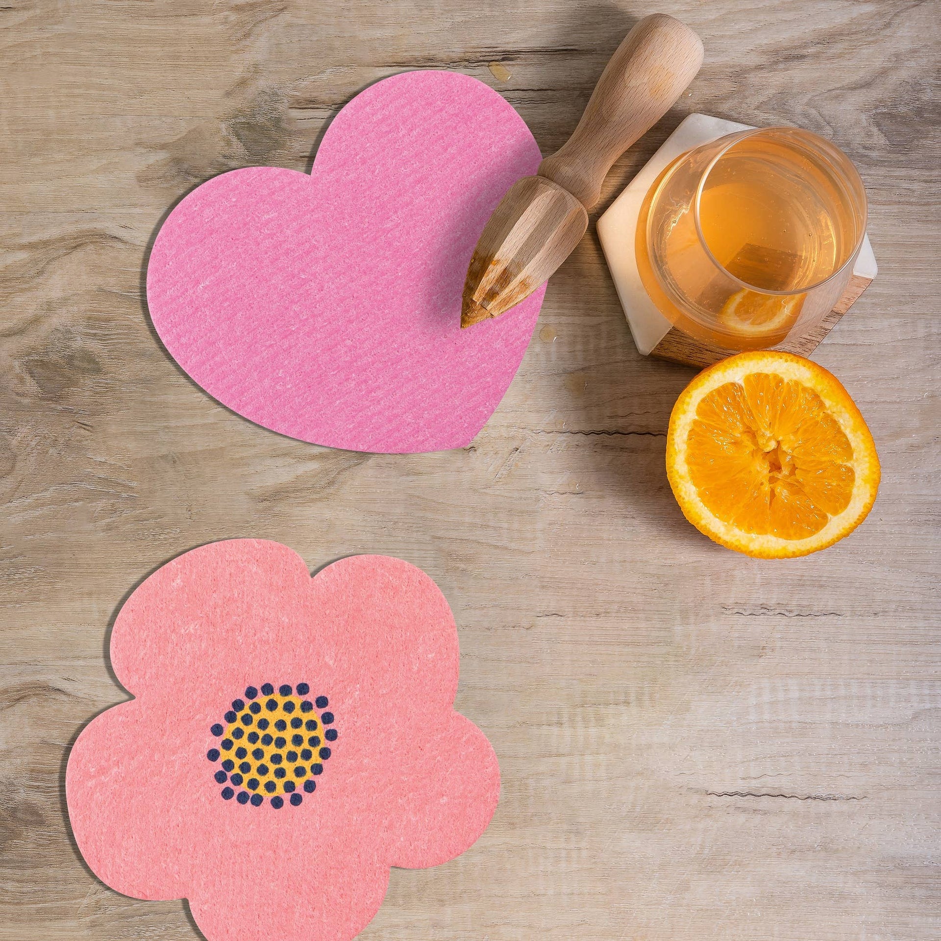 Heart Shaped Swedish Dishcloth