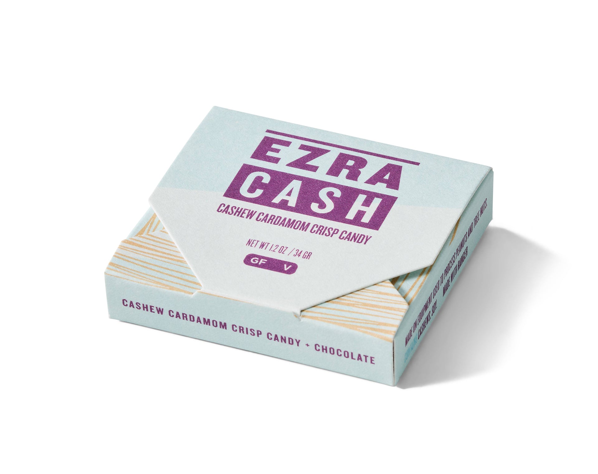 Ezra Cash - Cashew Cardamom Crisp Candy in Dark Chocolate