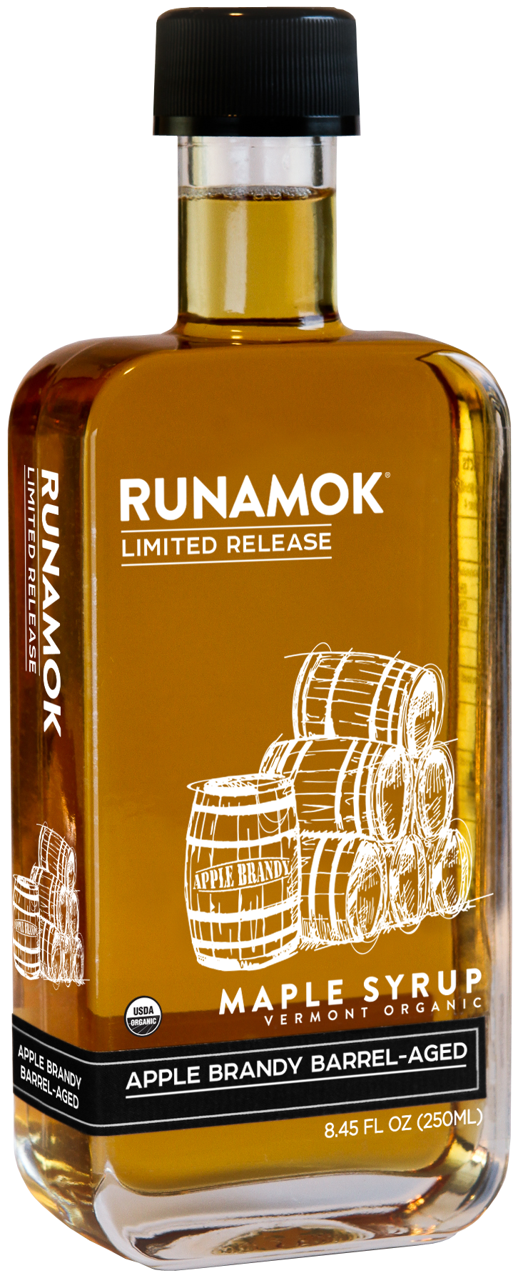 LIMITED RELEASE Apple Brandy Barrel-Aged Organic Maple Syrup
