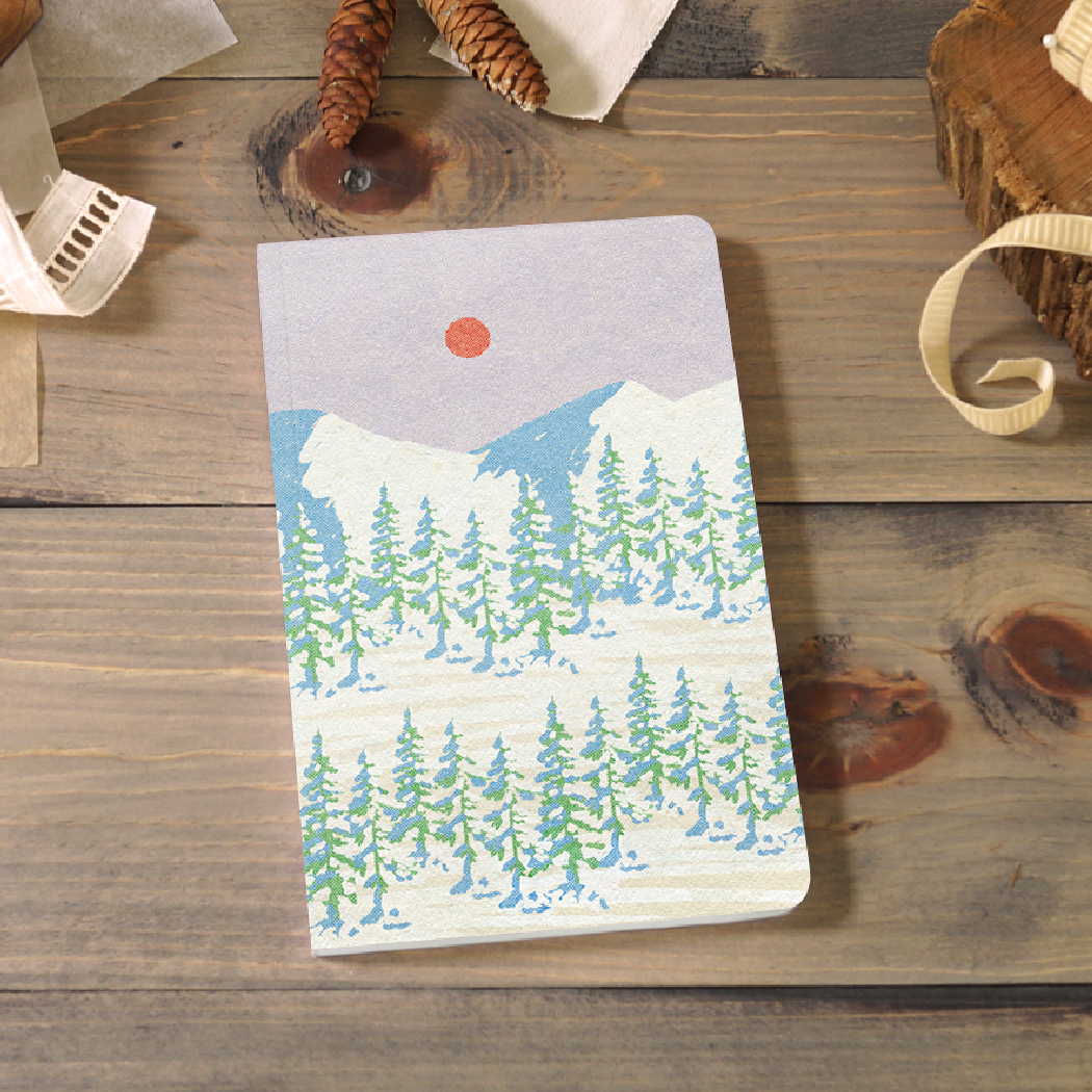 Snowy Mountains Classic Layflat Journal Notebook