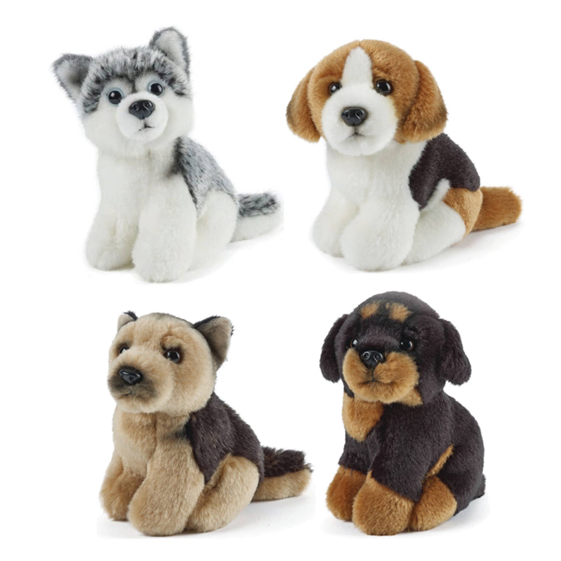 Living Nature Miniature Dogs Asst Plush Stuffed Animal Toys