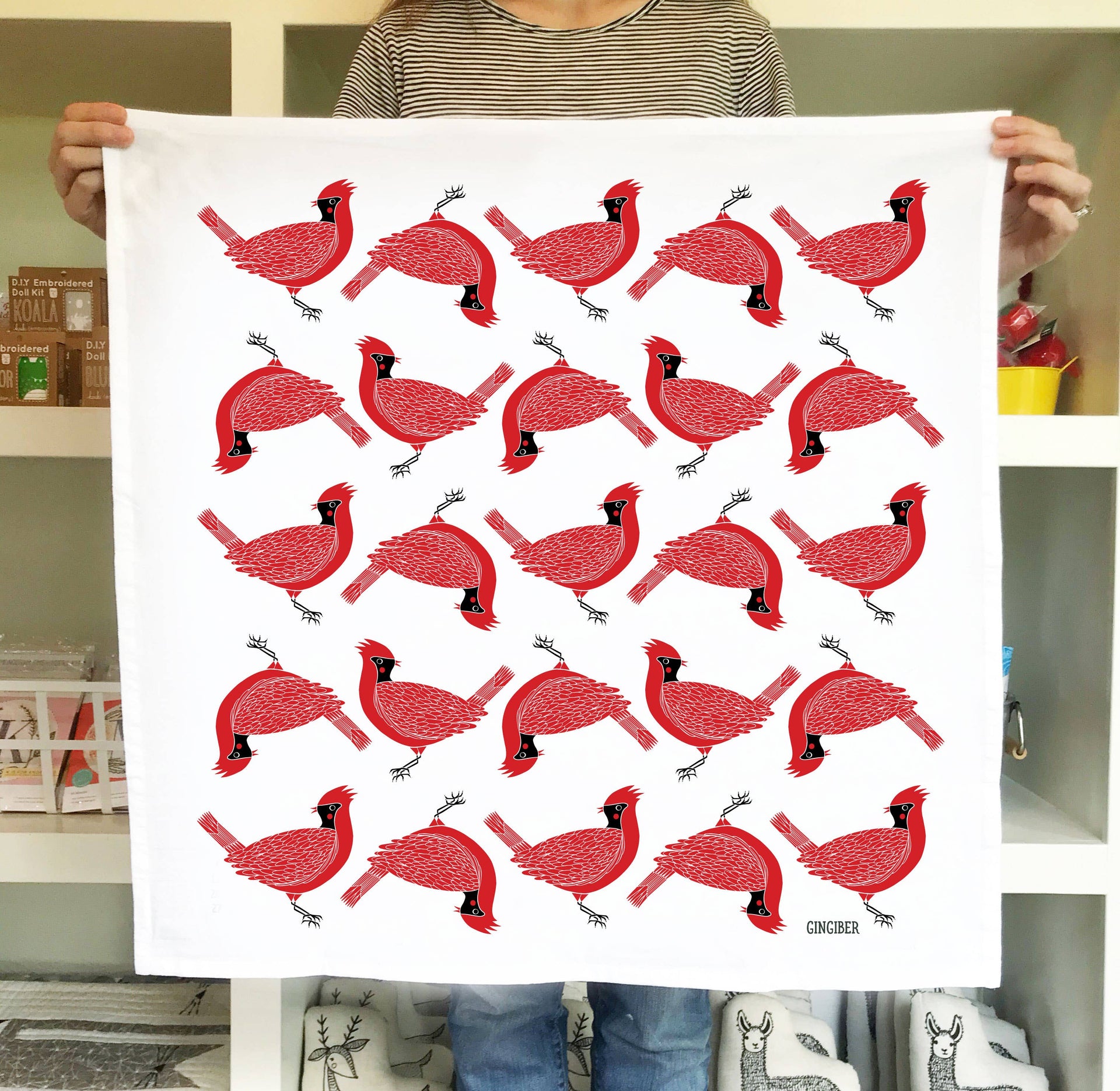 Cardinal Tea Towel - For Bird Lovers