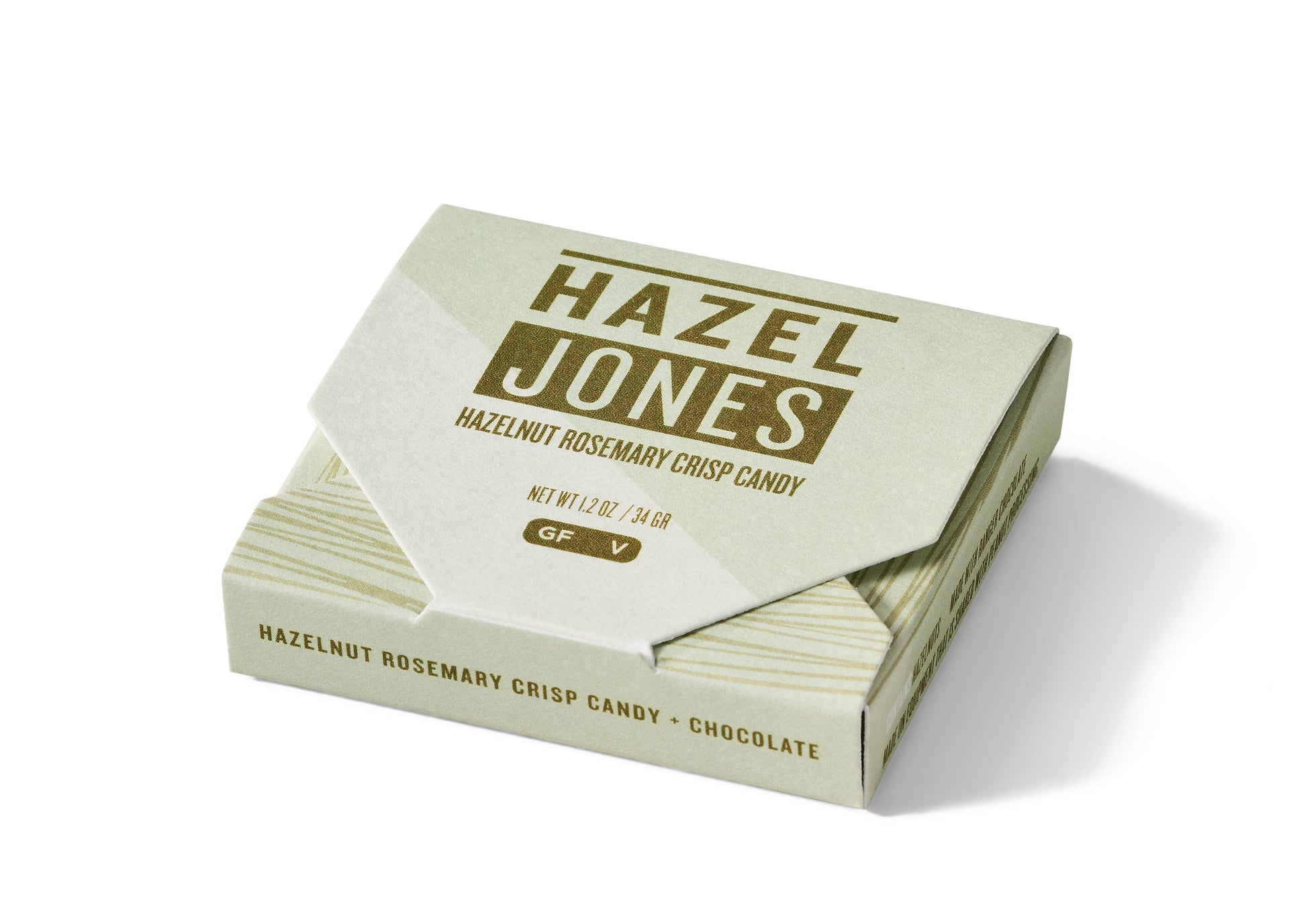 Hazel Jones - Hazelnut Rosemary Crisp Candy in 70% Chocolate