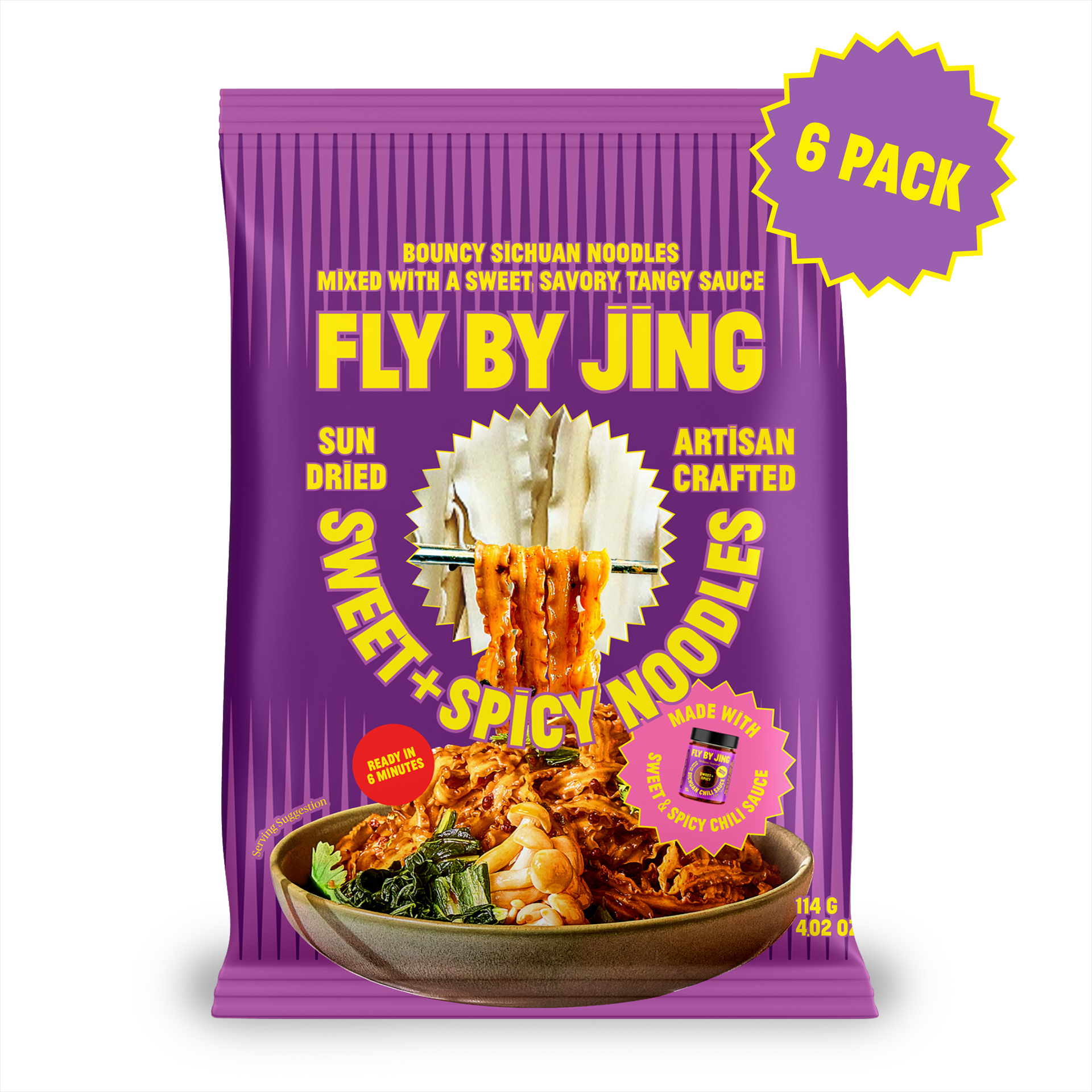 Sweet + Spicy Noodles (6-pack in Display Ready Case)