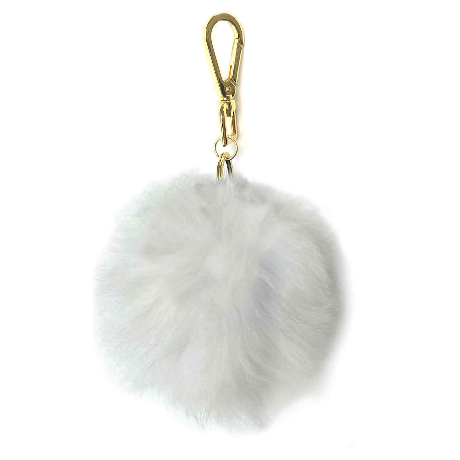 Keychain Pom Poms | 6" | White