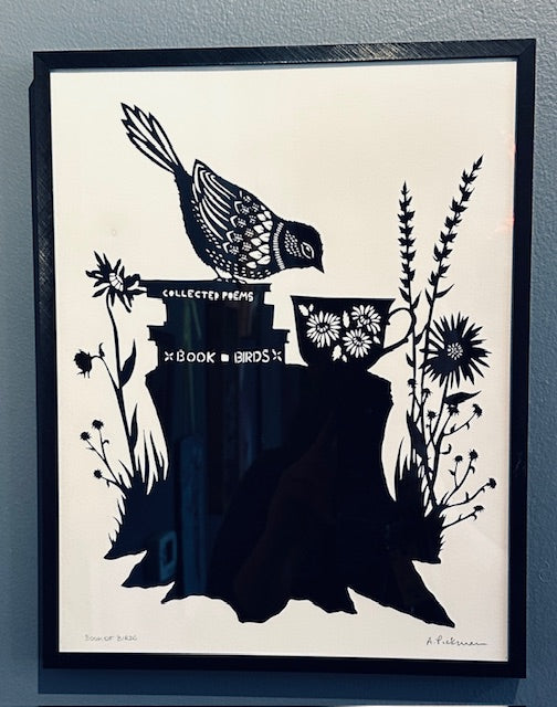 Angie Pickman  Signed and Titled Print "Book of Birds" (11"x17")