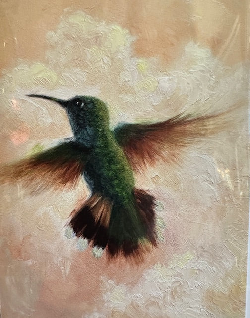 "Rising Above" 5"x7" card from original oil painting by local Colorado artist, Rita Salazar Dickerson
