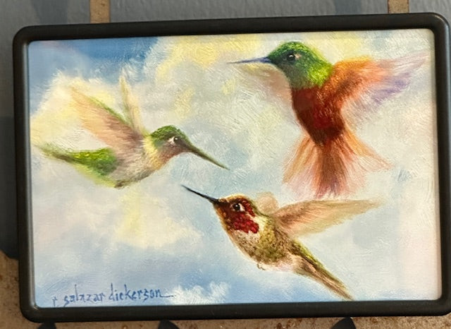 "The Dance" Tiny Art Gallery Magnets by Local Colorado Artist, Rita Salazar Dickerson 4.25"x4.25"