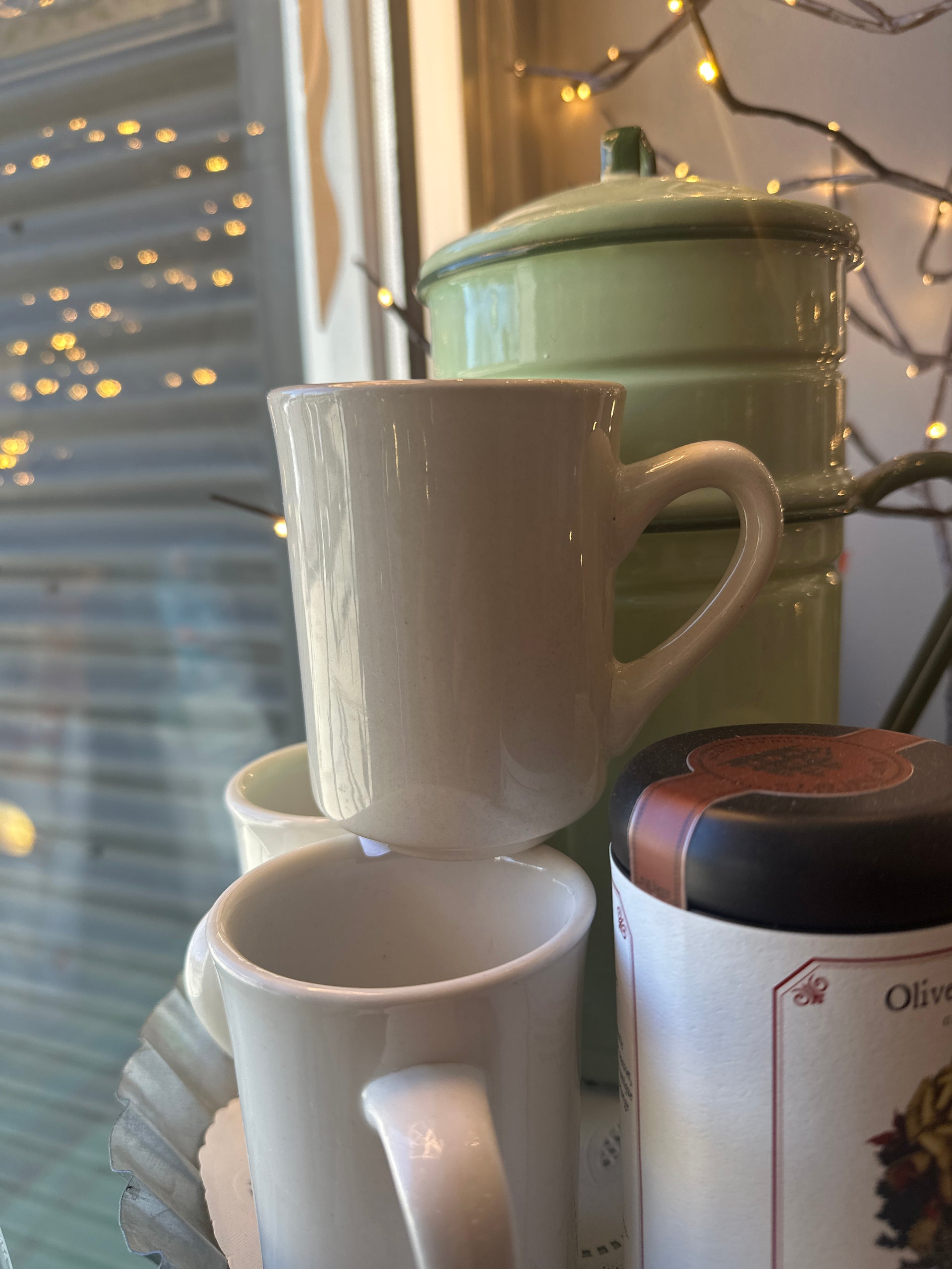 White Restaurant Mug