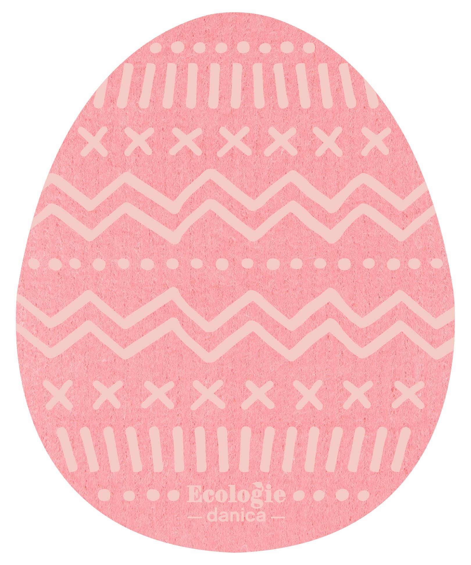 Easter Eggs Shaped Swedish Dishcloths Set of 3