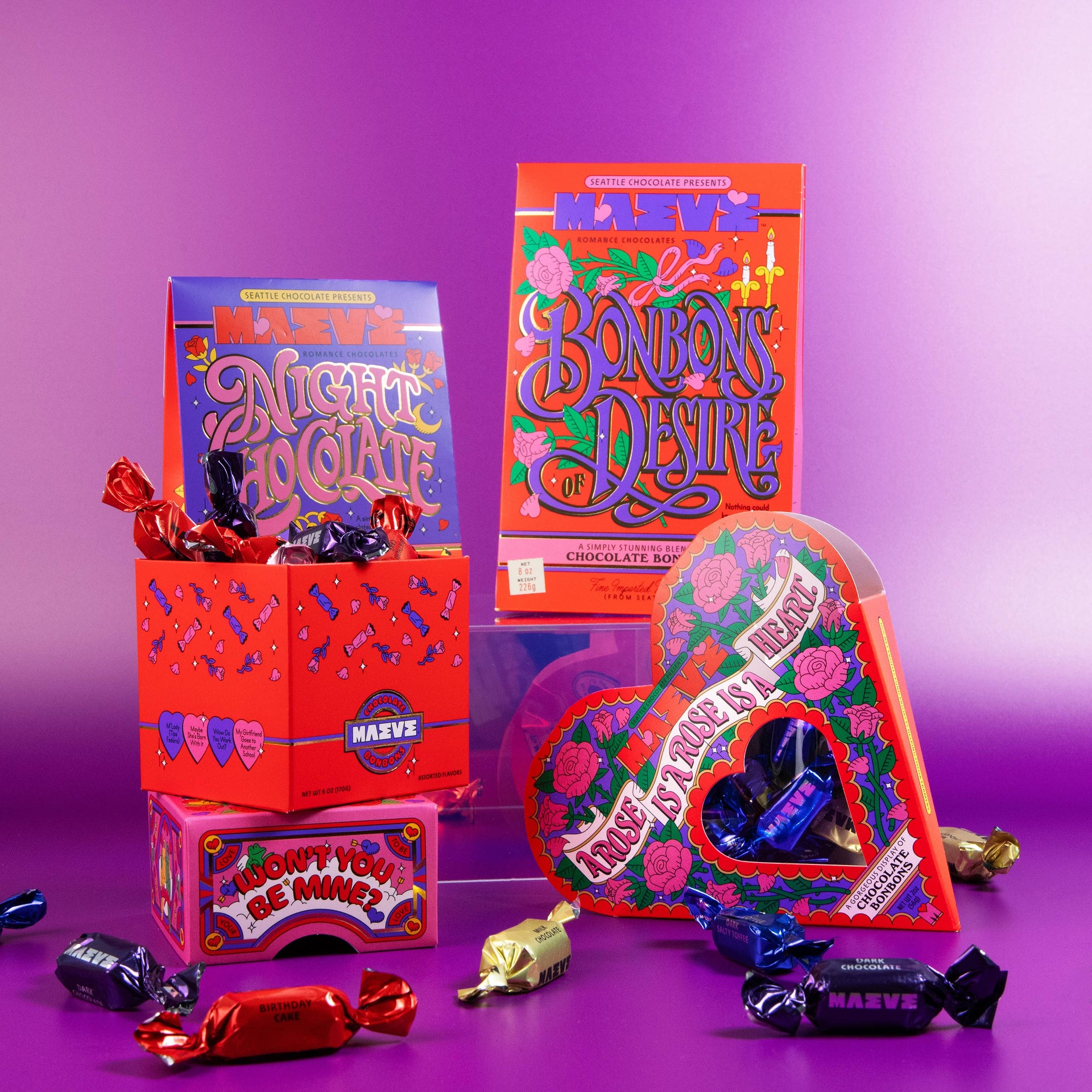 NEW! Valentine's - Bonbons of Desire Bonbon Box - 8oz