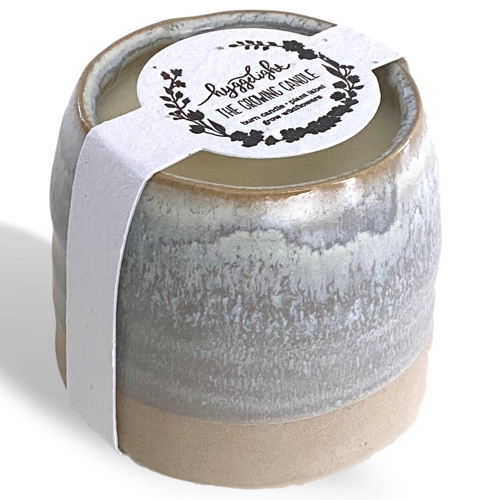 Greta | Growing Candle, flower seed-label, gifts, candles