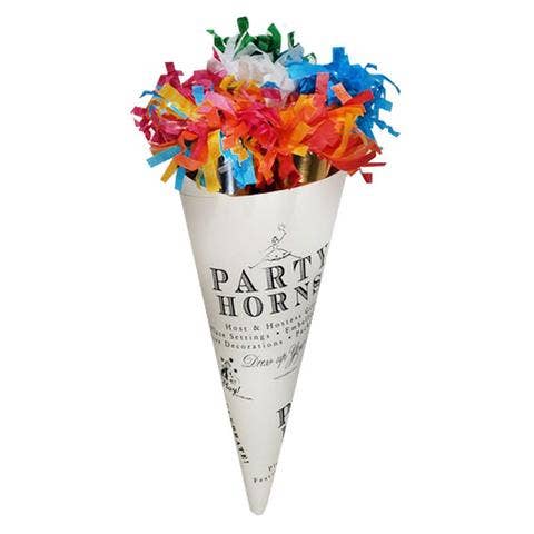 Party Horn Bouquet 12" - Multi-Color - Set of 6