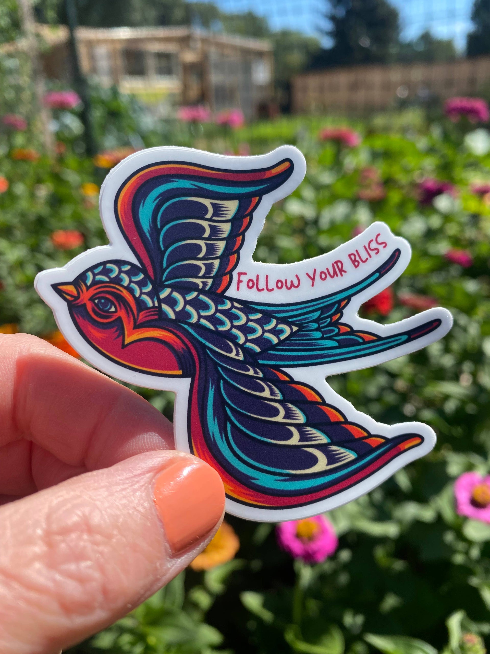Bird Vinyl Sticker - Follow Your Bliss