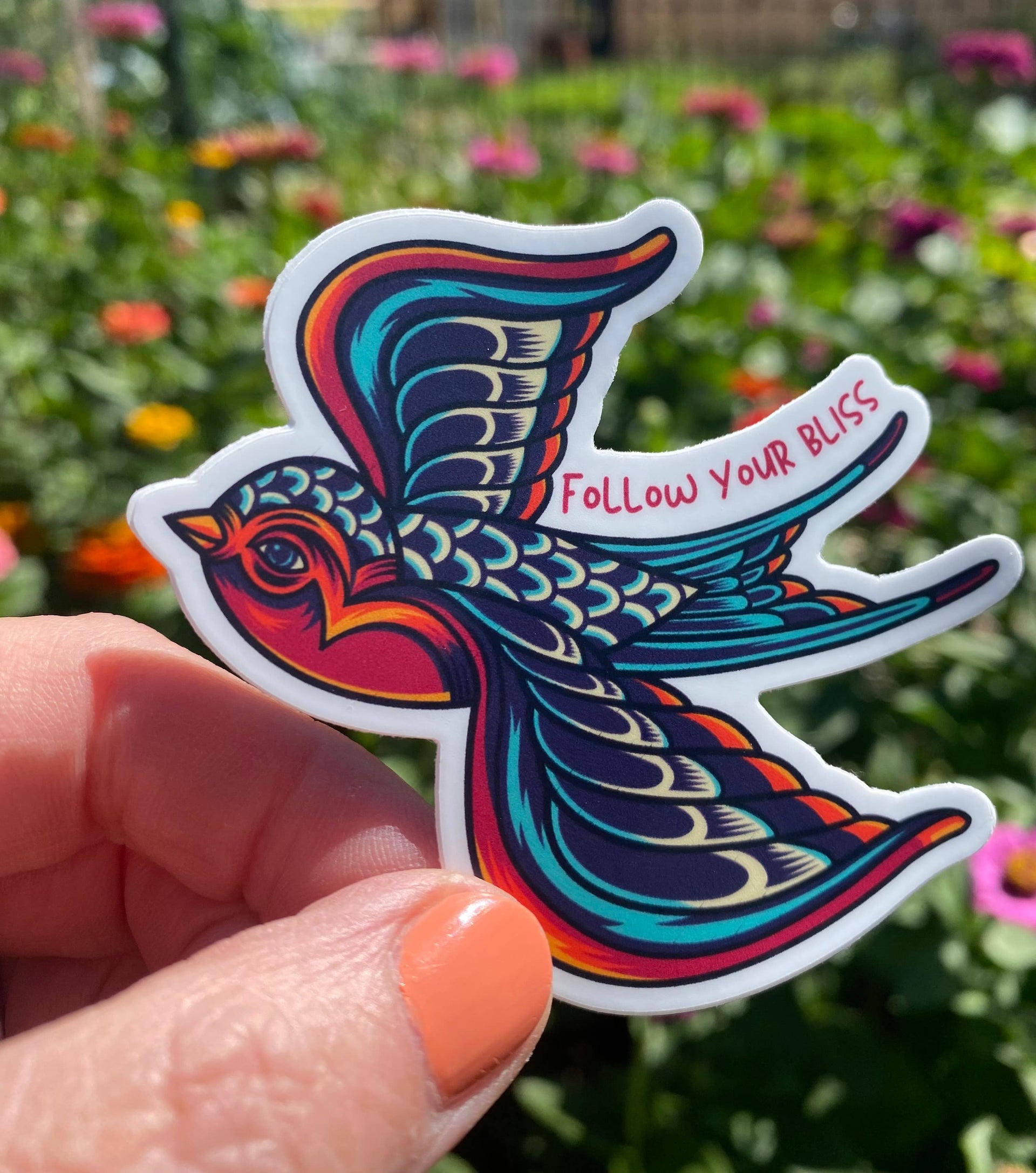 Bird Vinyl Sticker - Follow Your Bliss