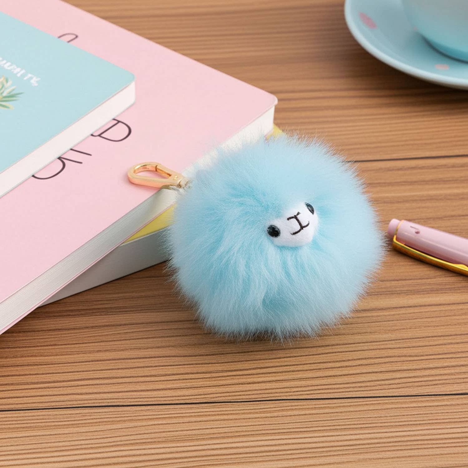 Alpaca Keychains | Light Blue