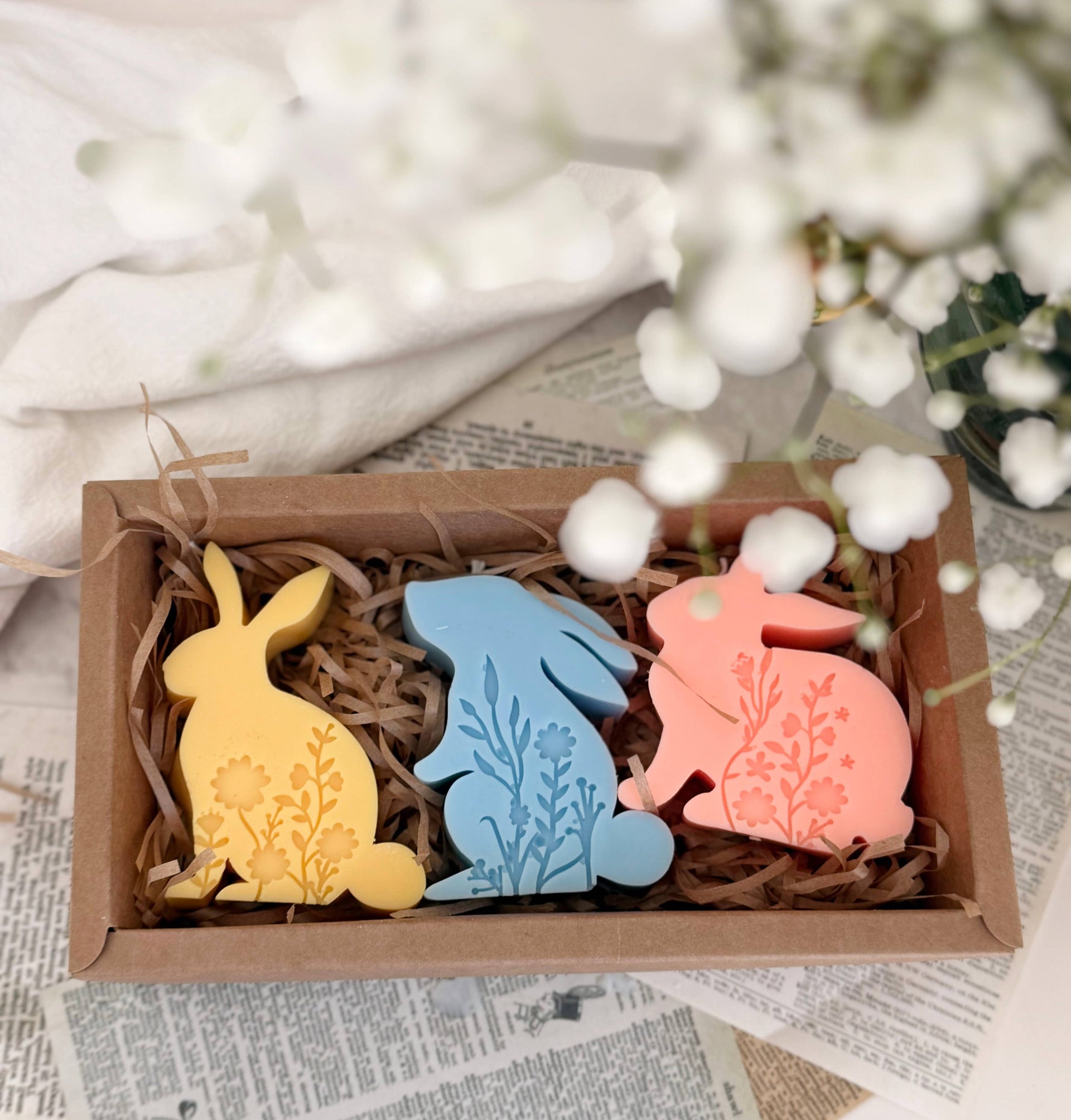 Easter Bunny Candle – Three Ear Styles