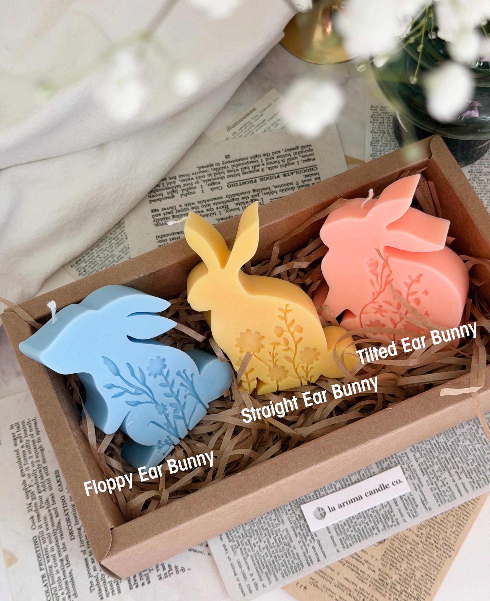 Easter Bunny Candle – Three Ear Styles