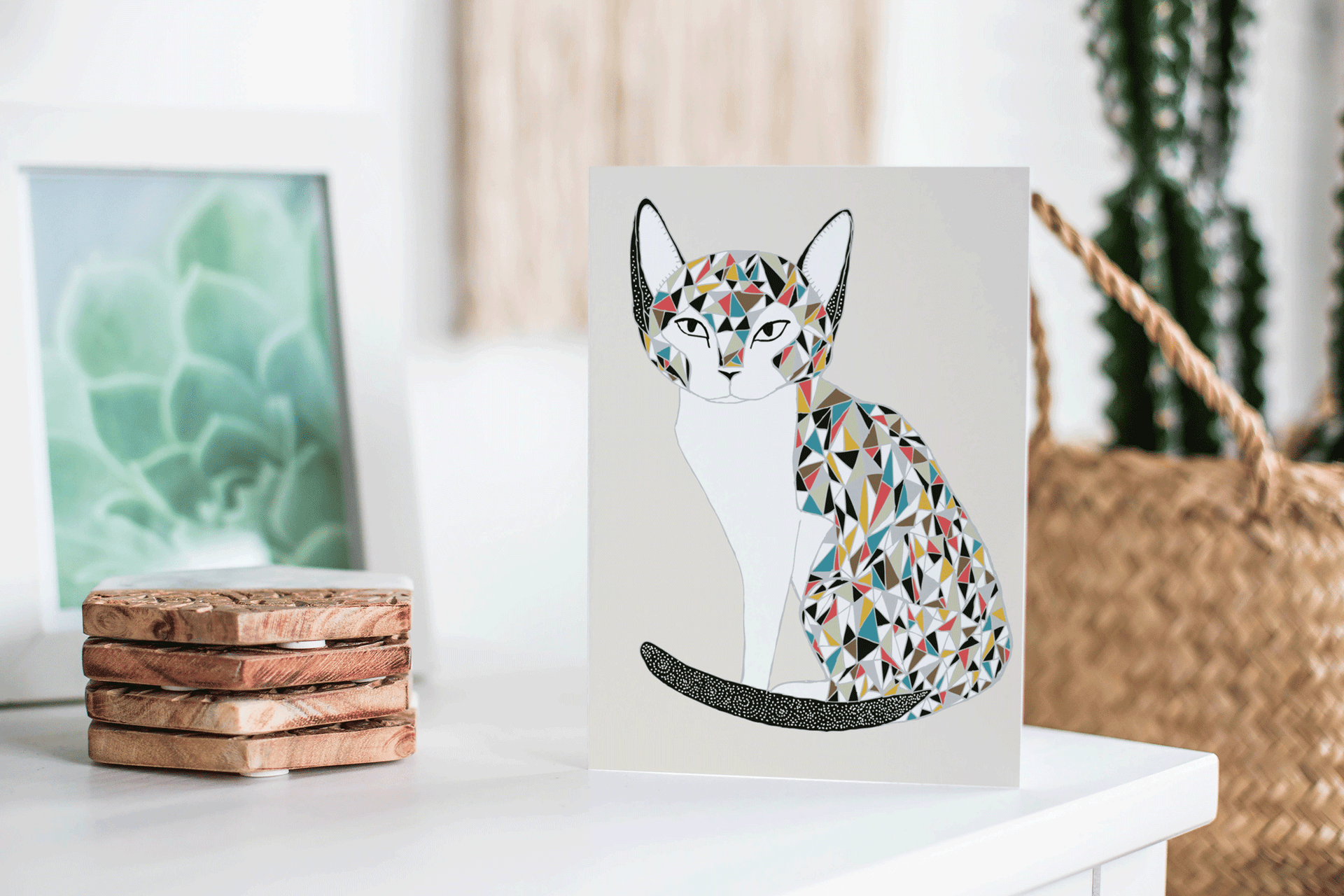 Calico Cat Card