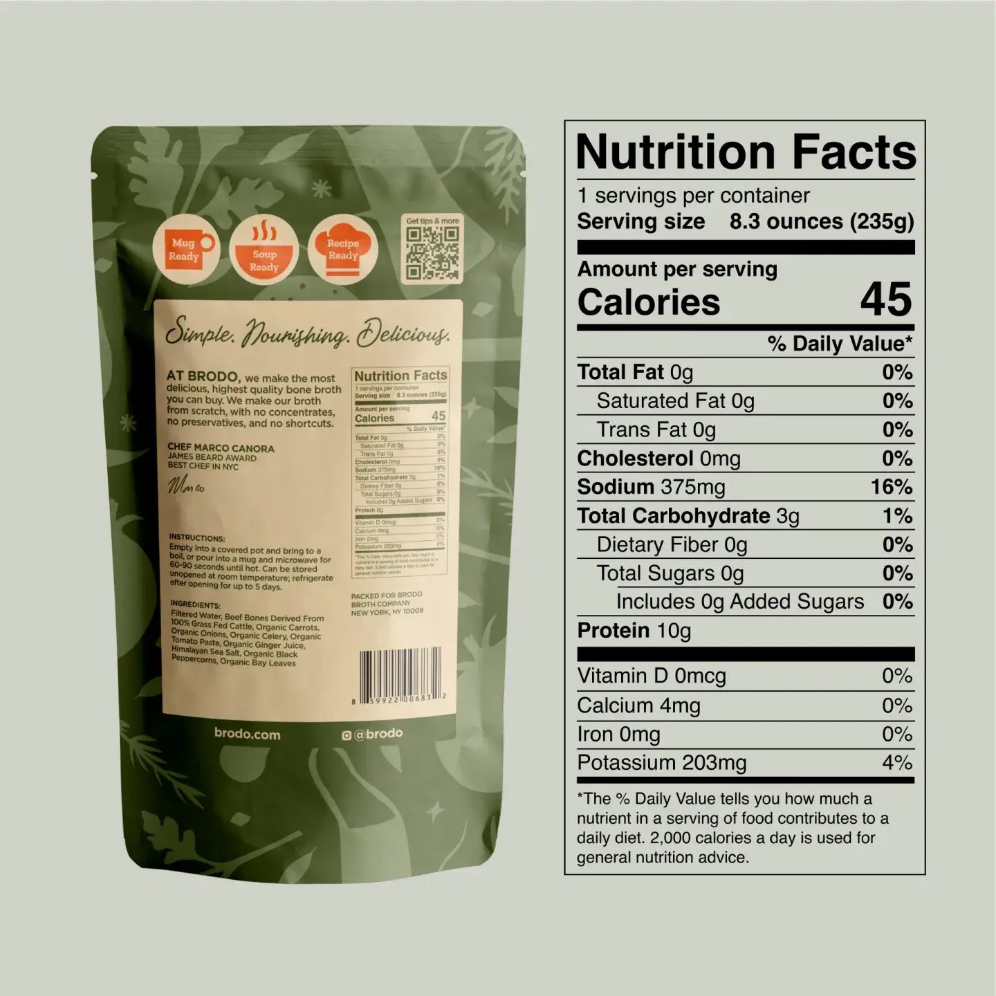 Grass-Fed Beef Bone Broth (8 ounces)