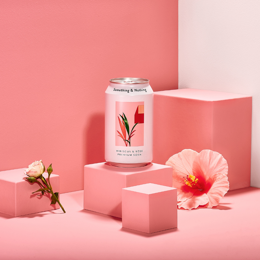 Hibiscus & Rose Premium Soda (Single Can Serving)