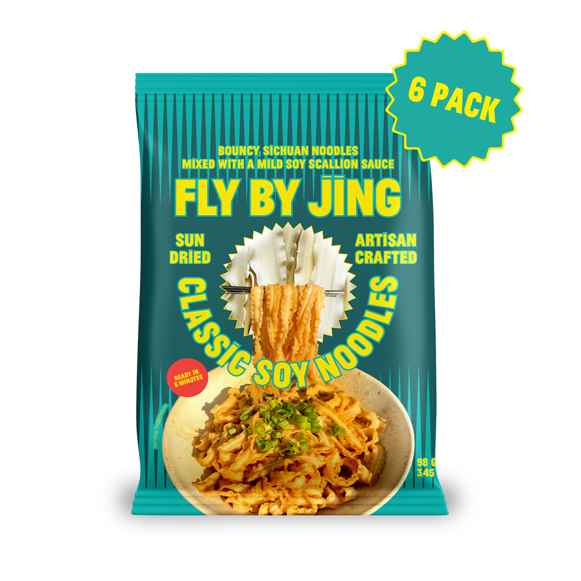 Classic Soy Noodles (6-pack in Display Ready Case)