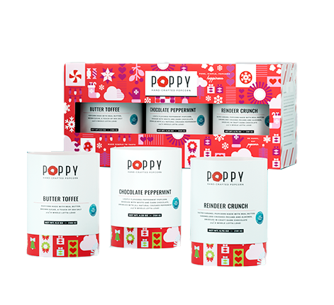 Holiday Cylinder Trio Popcorn