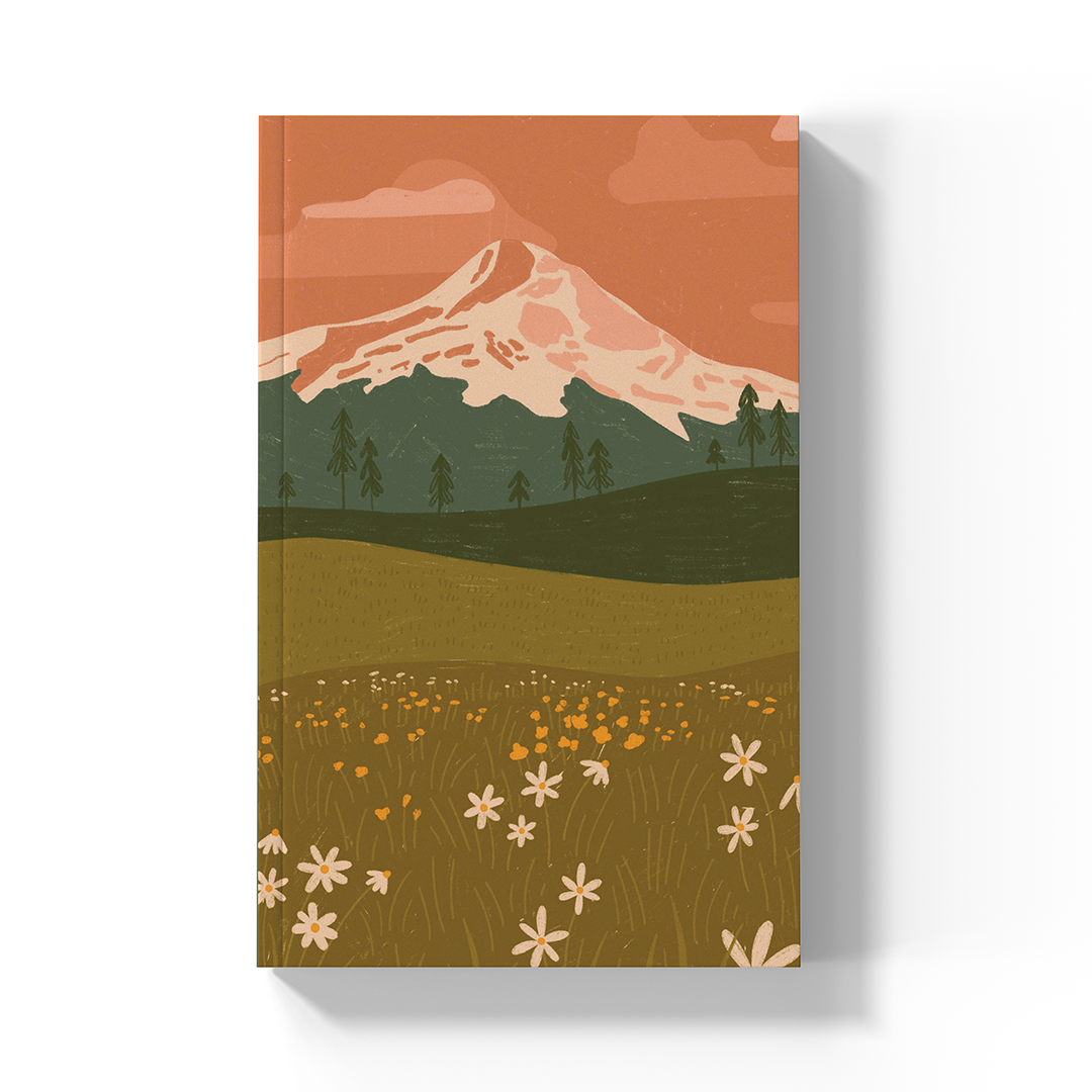 Rosy Mountain  Soft Touch Classic Layflat Notebook LFC1883L