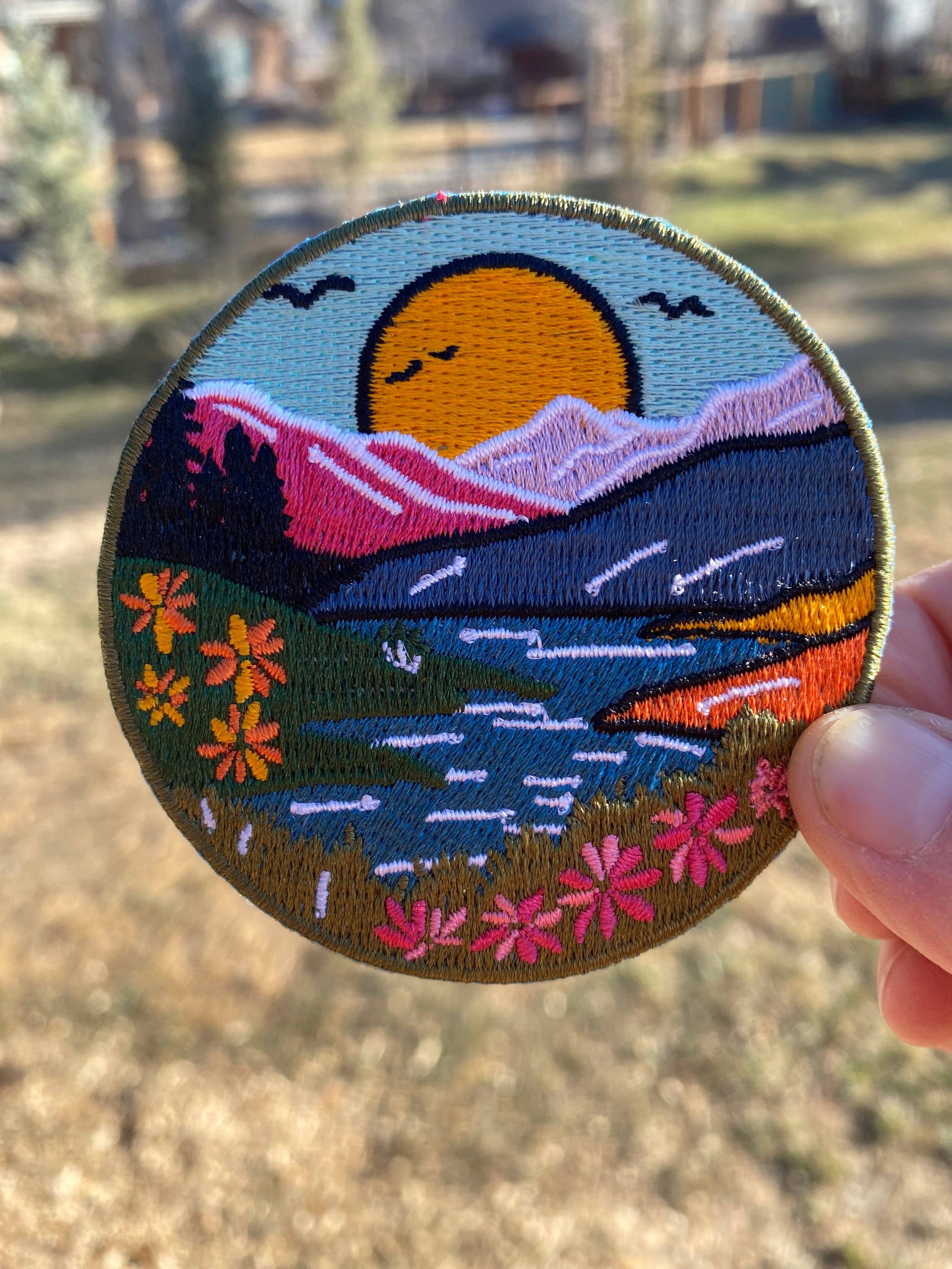 Iron On Patch - River Mountain