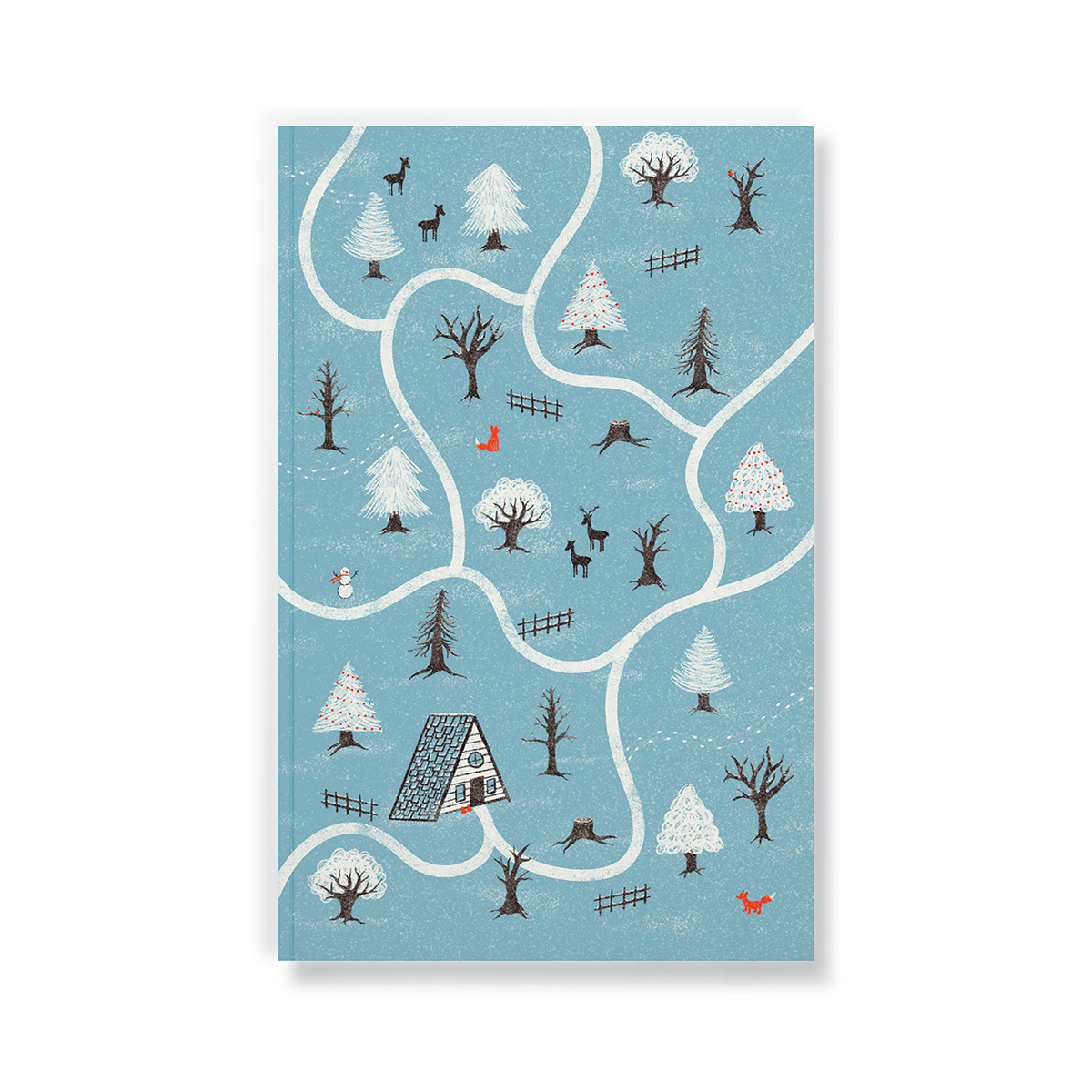 Winter Cabin Classic Layflat Journal Notebook