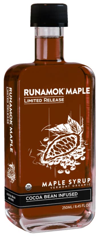 LIMITED RELEASE Cocoa Bean Infused Organic Maple Syrup