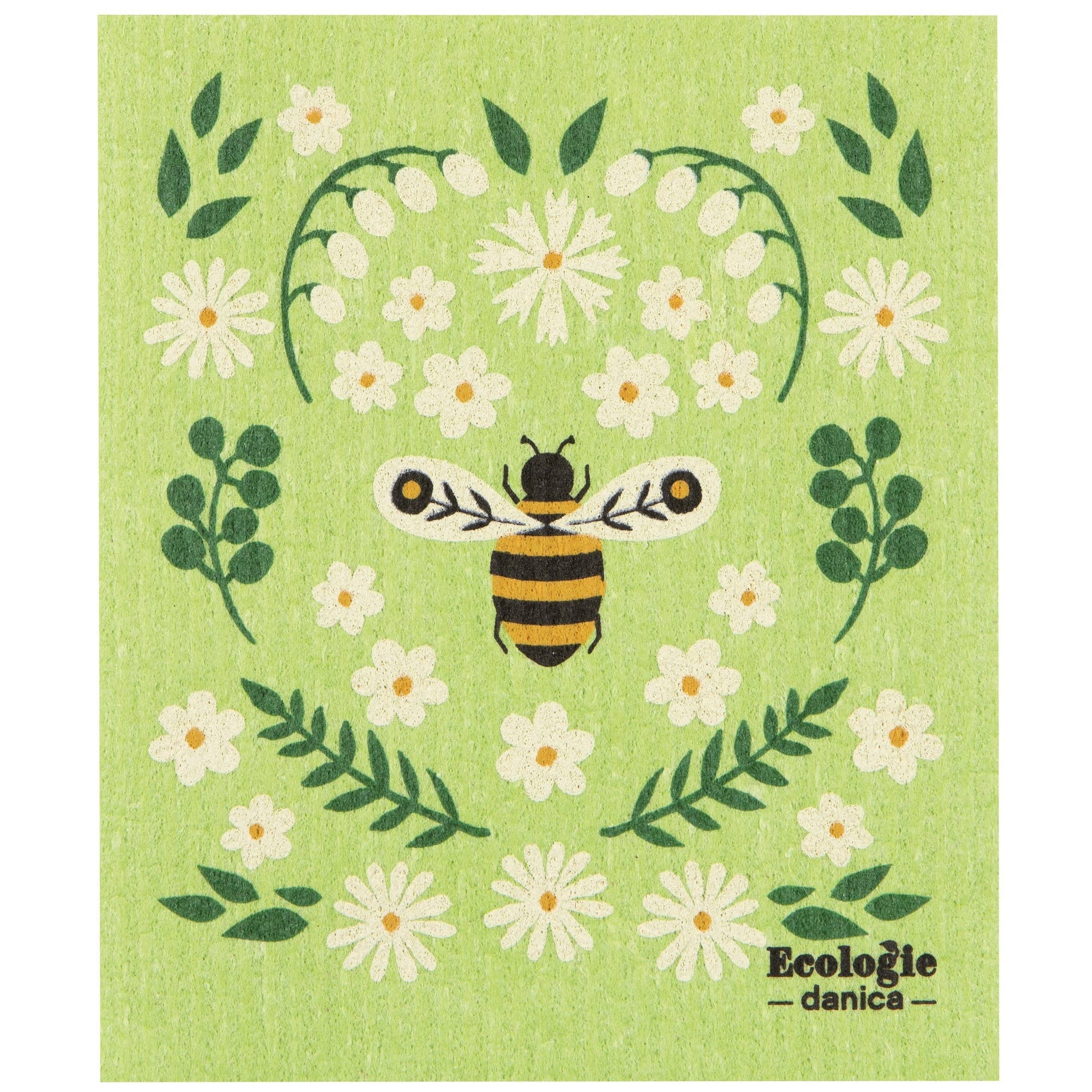 Bee Garden Swedish Dishcloth